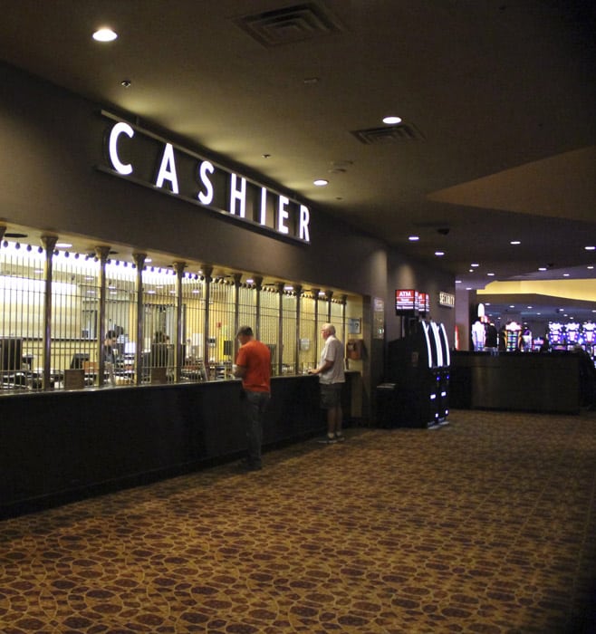 Cashier desk at a casino