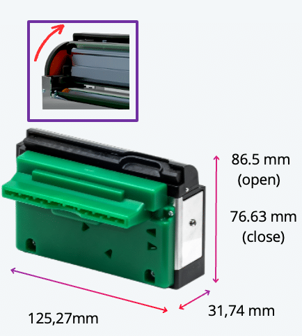 EKP thermal printer patented opening system