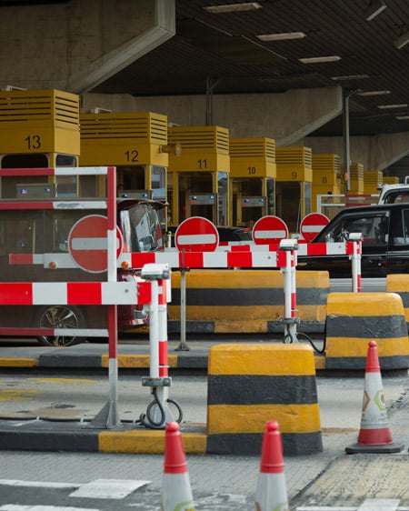 A toll booth