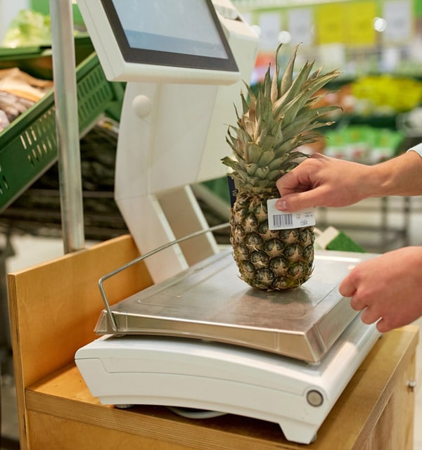 Weighing scale in a retail environment